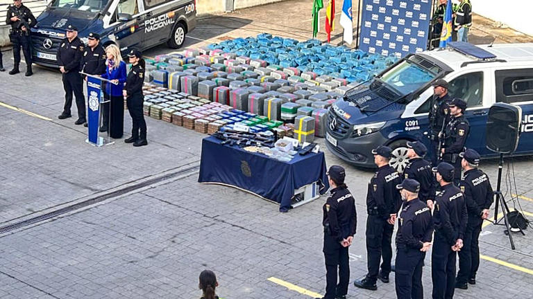 La Policía incauta 5.000 kilos de cocaína en España, su mayor alijo en Huelva.