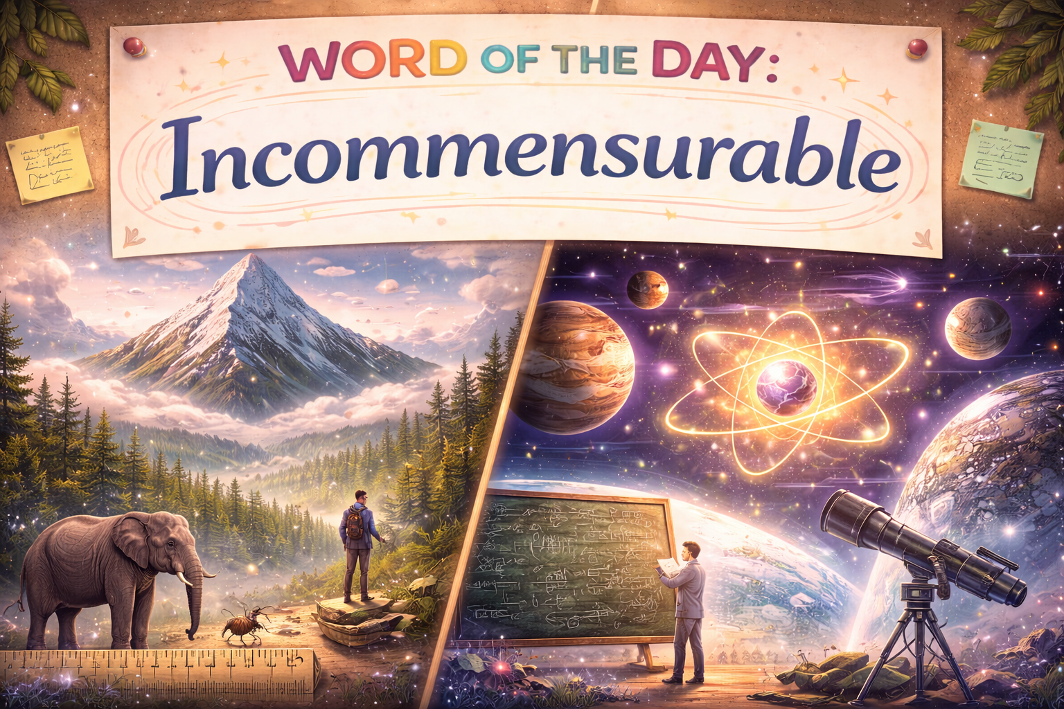 Word of the day: Incommensurable
