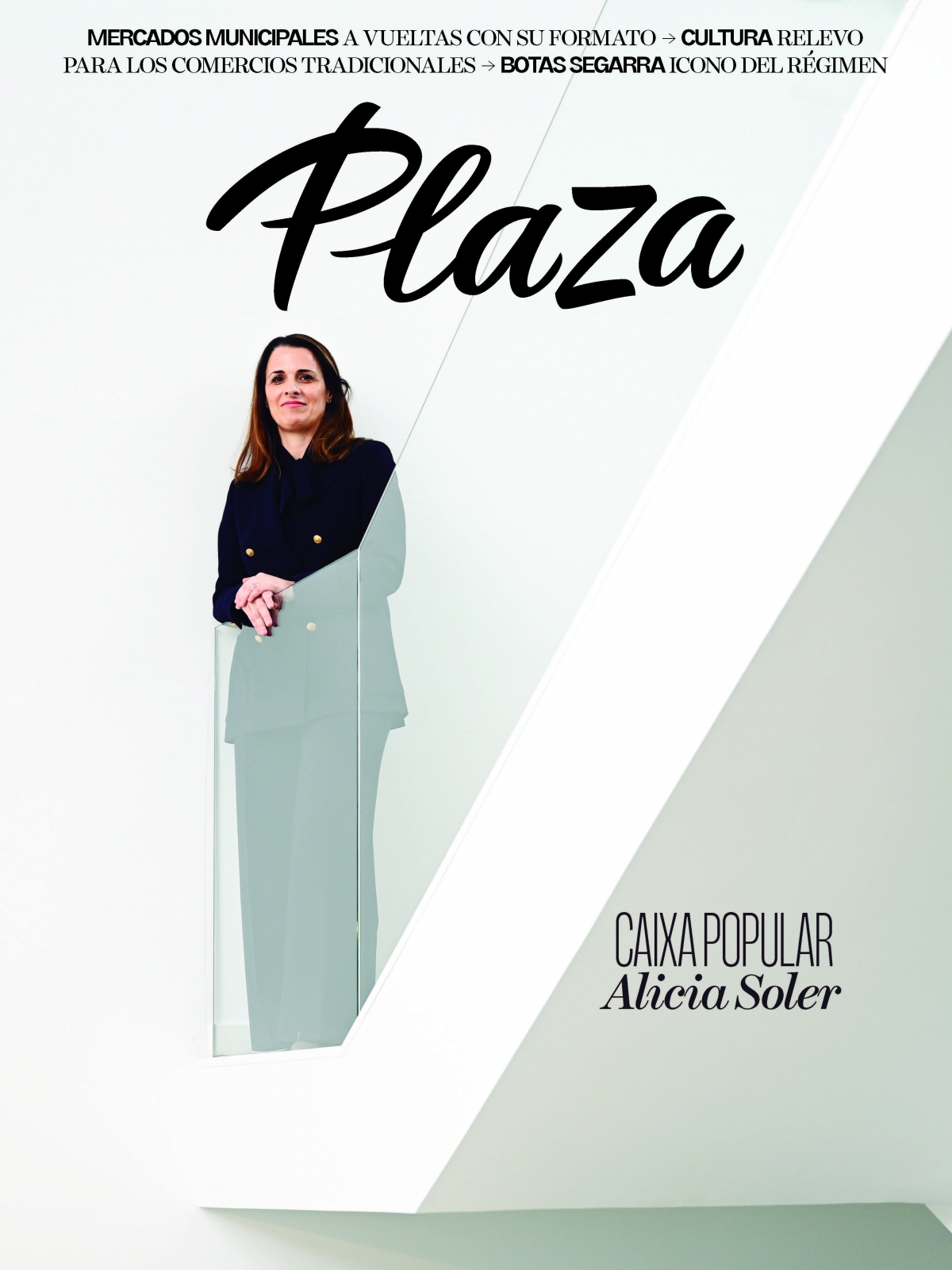 Alicia Soler (Caixa Popular), portada de la revista Plaza de abril