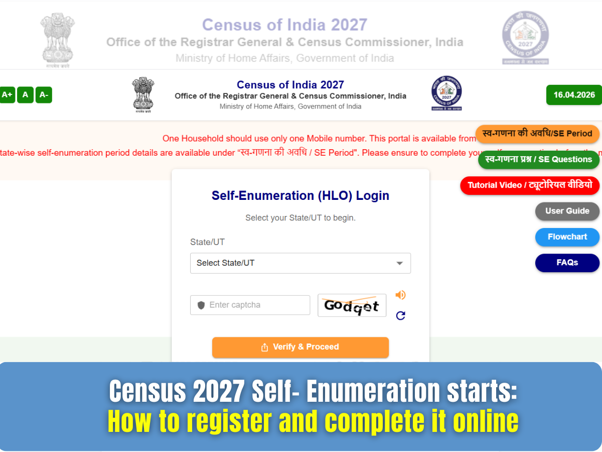 Census 2027: Self-enumeration starts in Gurgaon, Chandigarh, Faridabad ...