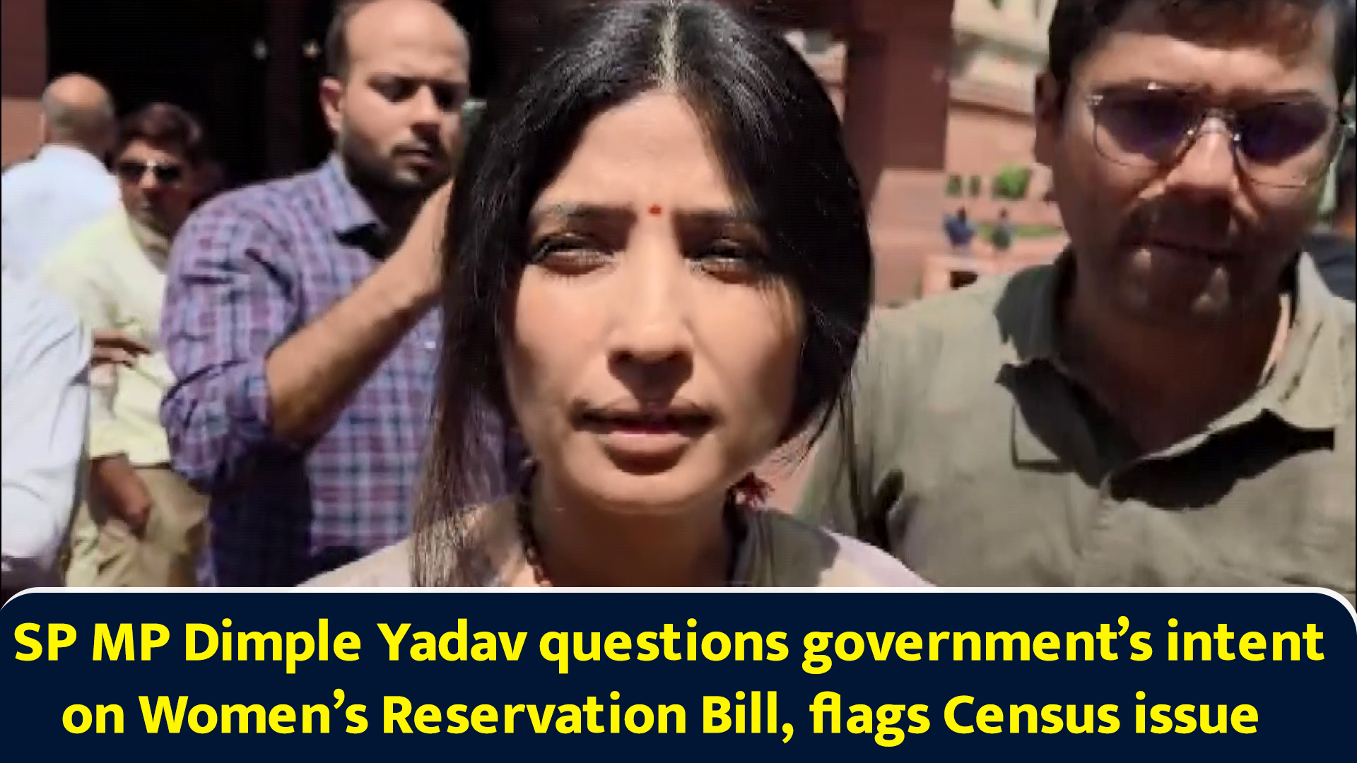 SP MP Dimple Yadav questions government’s intent on women’s reservation ...
