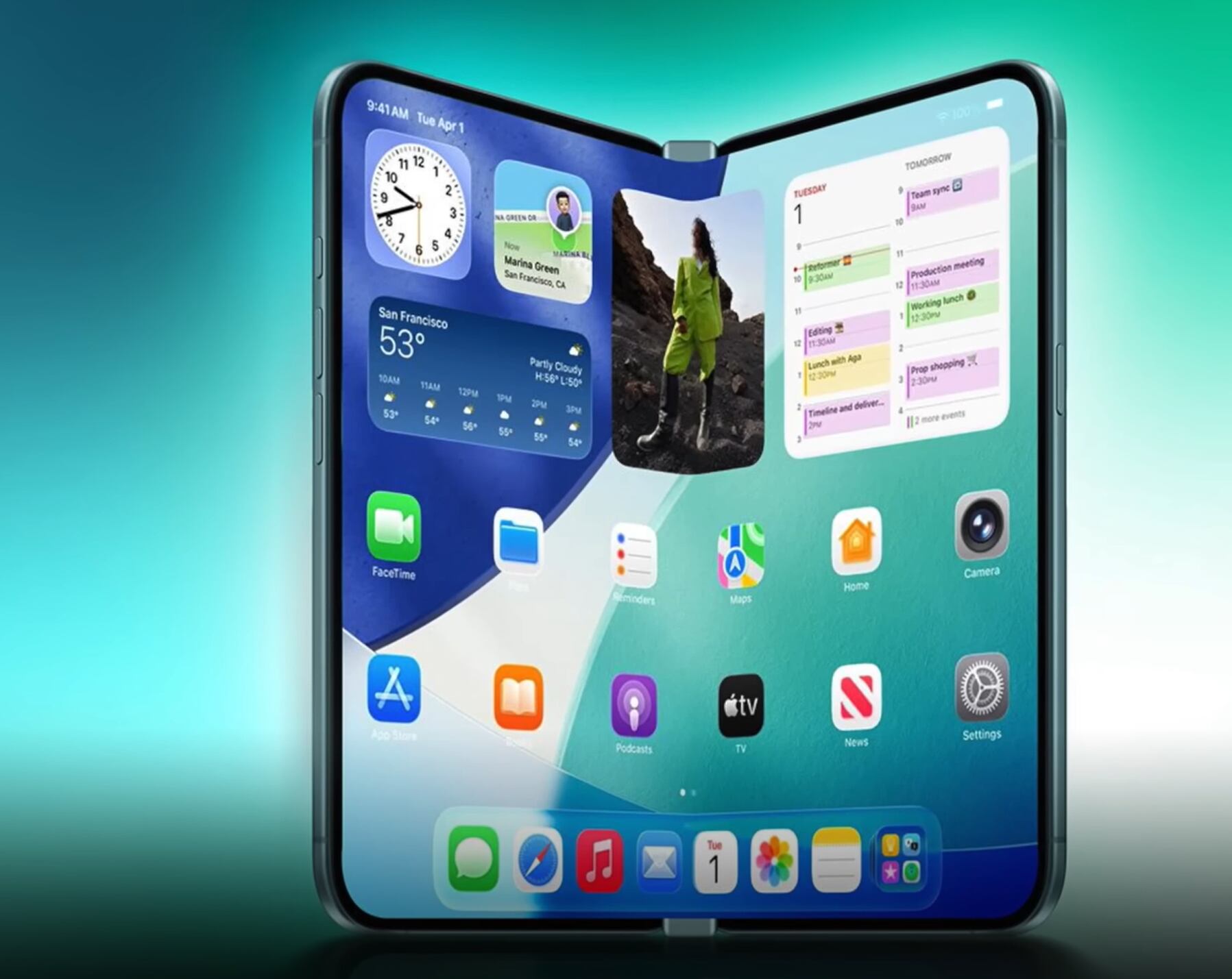 Horizontally wide foldable phones emerge as Apple, Samsung compete