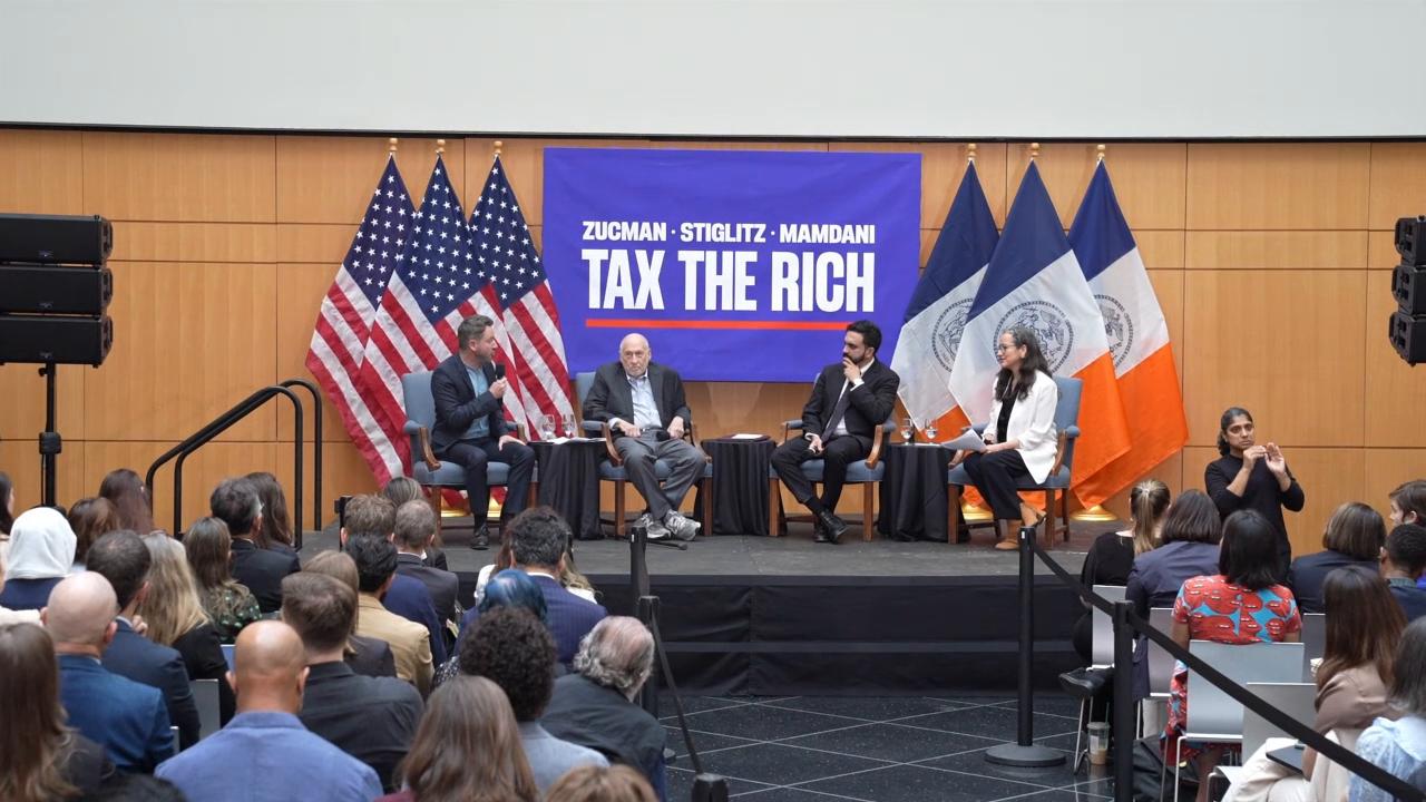 Mayor Mamdani holds Tax Day forum with economists Gabriel Zucman and ...