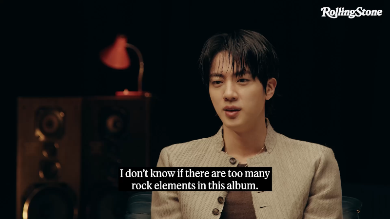 Did Jin's rock style influence the new BTS album?