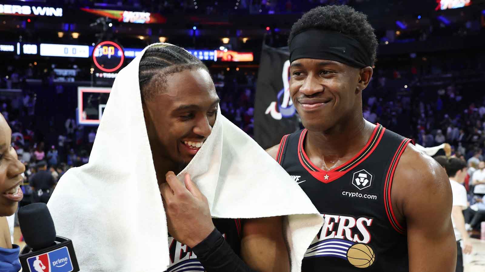 Tyrese Maxey, Kyle Lowry share special moment with Amazon Prime ...