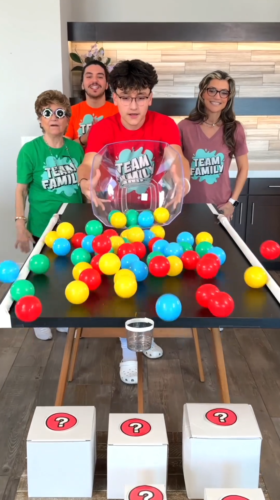 What’s inside the mystery boxes? Family game challenge