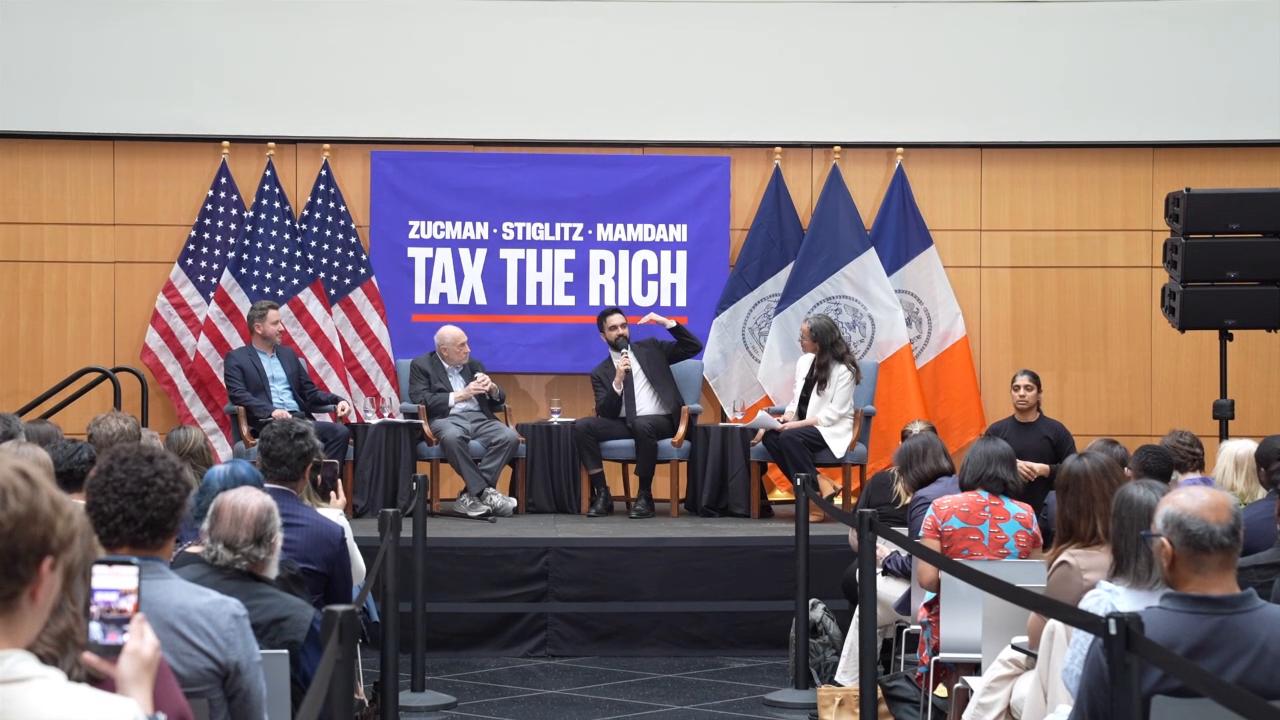 Mayor Mamdani holds Tax Day forum with economists Gabriel Zucman and ...