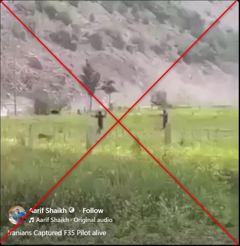 This video of 'Iran capturing US pilot' was filmed in Pakistan