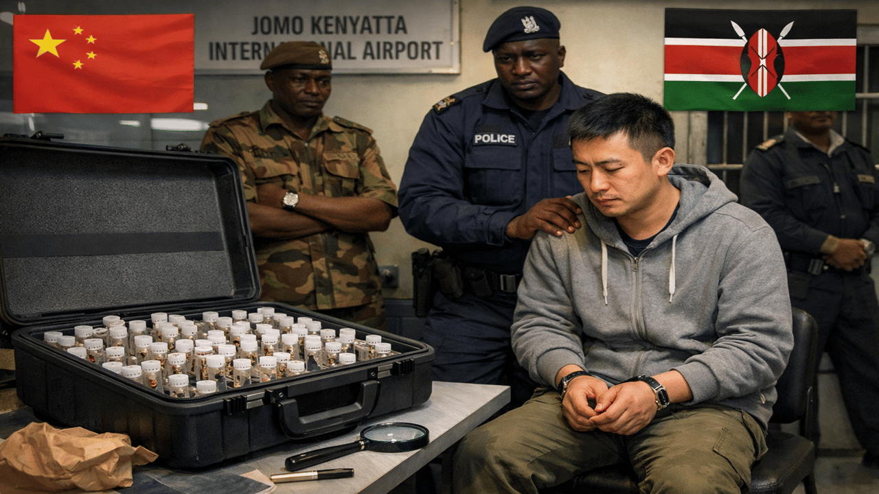 Why was Chinese national smuggling 2,200 ants out of Kenya in his luggage?