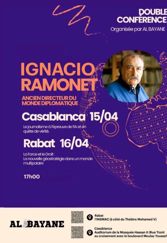 Ignacio Ramonet en Casablanca: Cuando el periodismo tambalea frente a ...