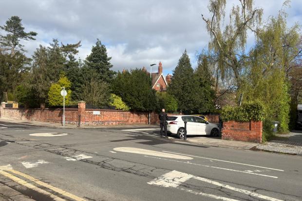Car smashed into garden wall after two-vehicle crash in Darlington