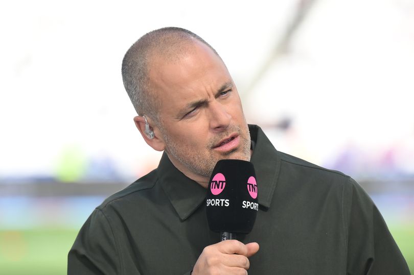 Joe Cole on air with TNT Sports at the London Stadium.