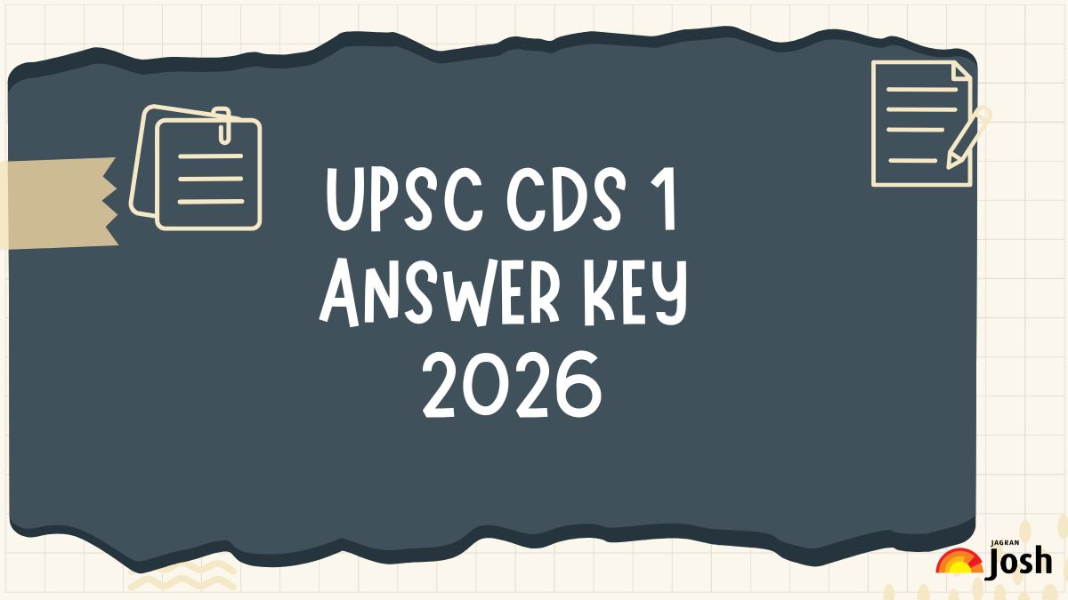 UPSC CDS answer key 2026 out: Download CDS 1 PDF, marking scheme ...