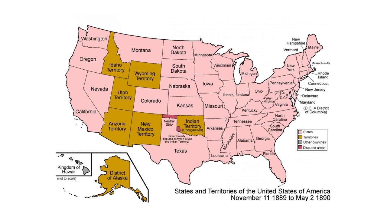 The territorial evolution of the United States - From colonies to states