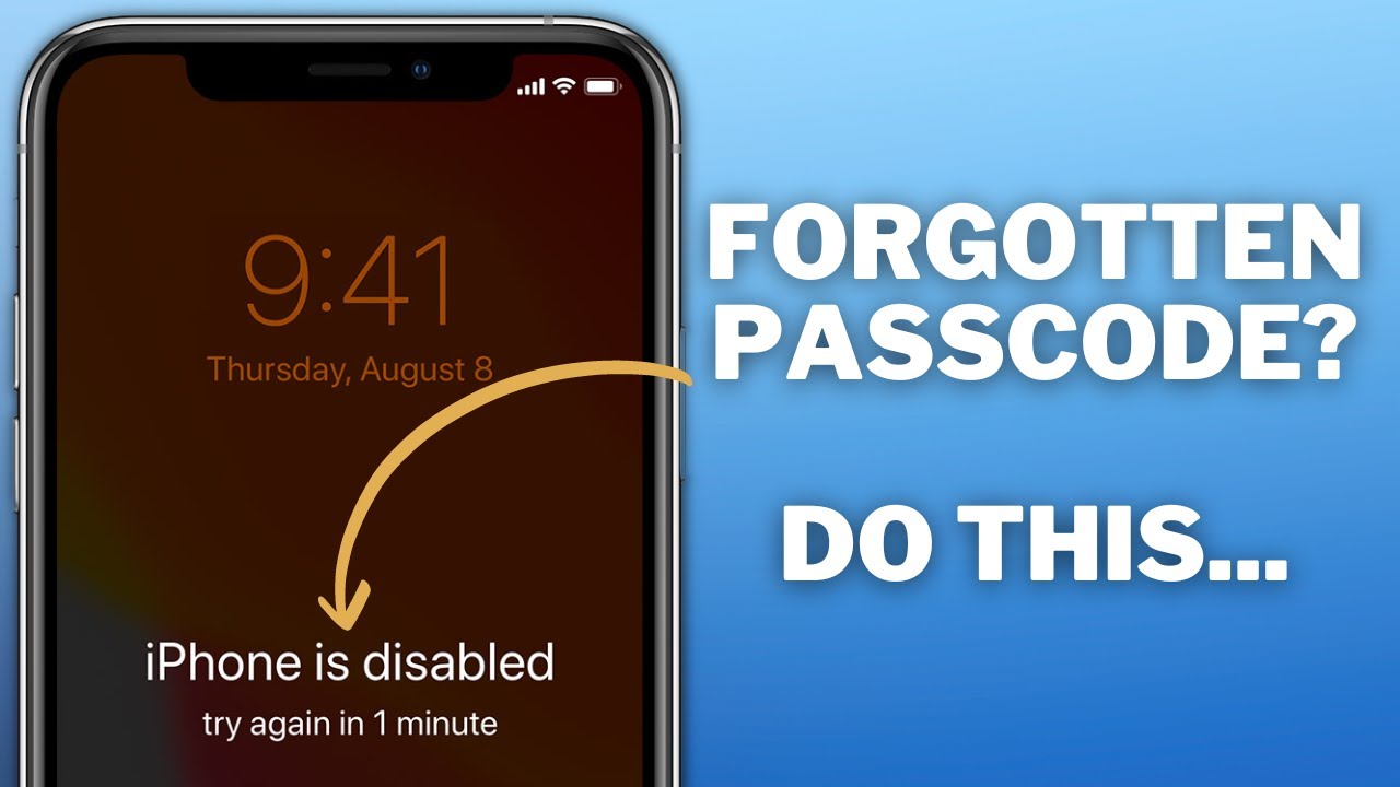 What to do if you forget your iPhone passcode