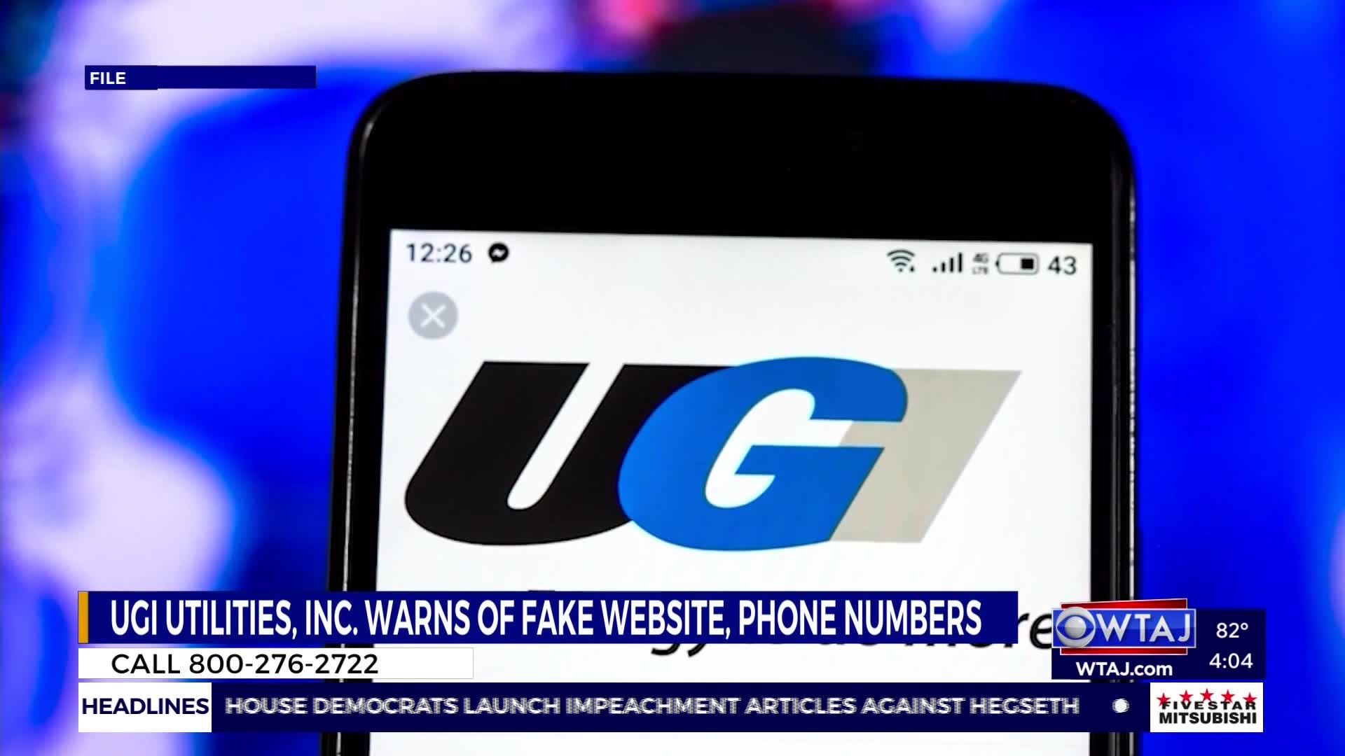 UGI issues another scam alert for fake numbers requesting customer payments