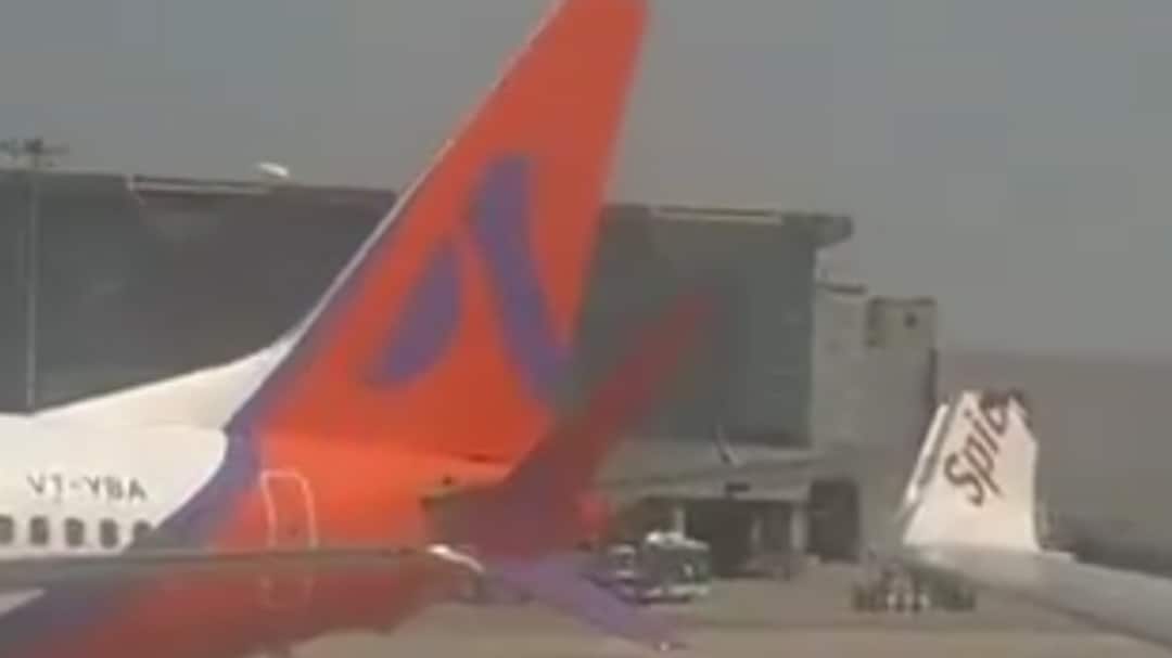 SpiceJet plane suffers winglet damage after colliding with stationary ...
