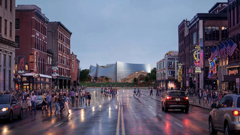 New TPAC renderings reveal sweeping metal façade and rooftop views
