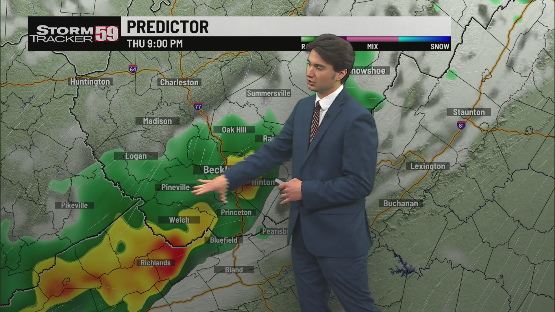 Warm and breezy today ahead of tonight's cold front