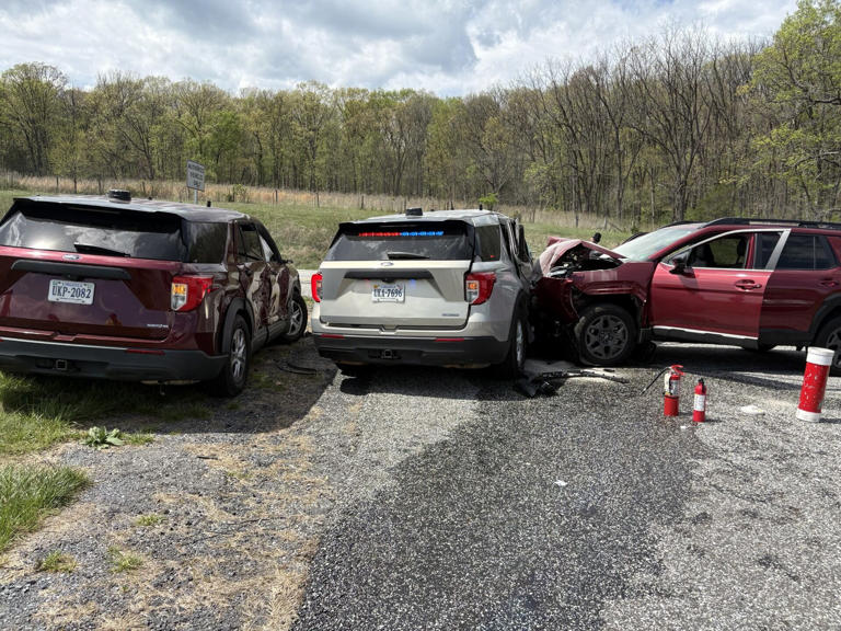 Two VSP troopers injured in crash on I-81 in Rockingham County