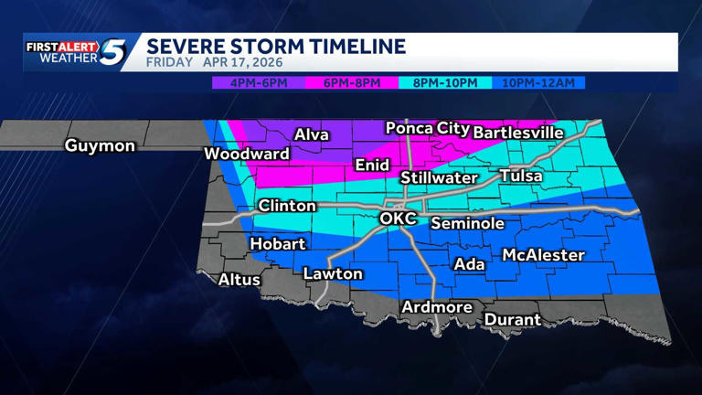 Timeline: Tornadoes and hail possible with enhanced severe storm risk ...