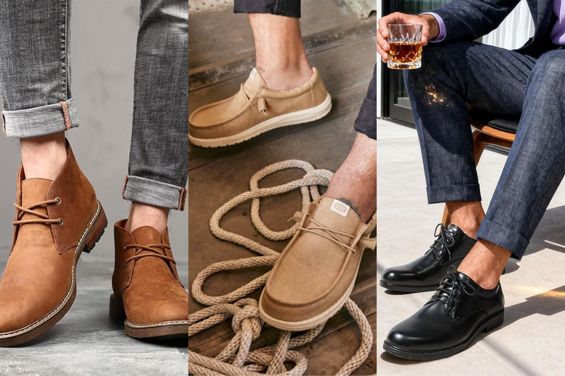 These men's shoes are dressier than sneakers, but no less comfortable
