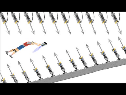 How to beat the impossible harpoon level in Happy Wheels