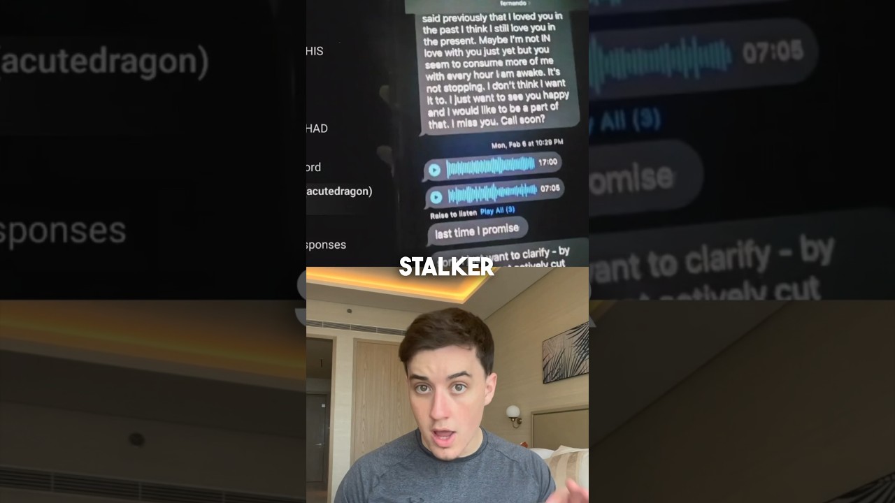 Stalker sends daily messages to girl in chilling reality