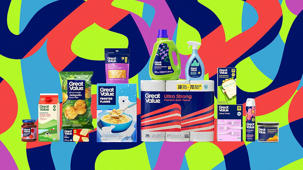 Walmart’s largest private label rebrands—and goes full 'shoppy shop'