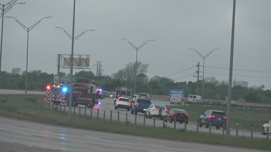 Crash slows traffic westbound on I-44 in Oklahoma City