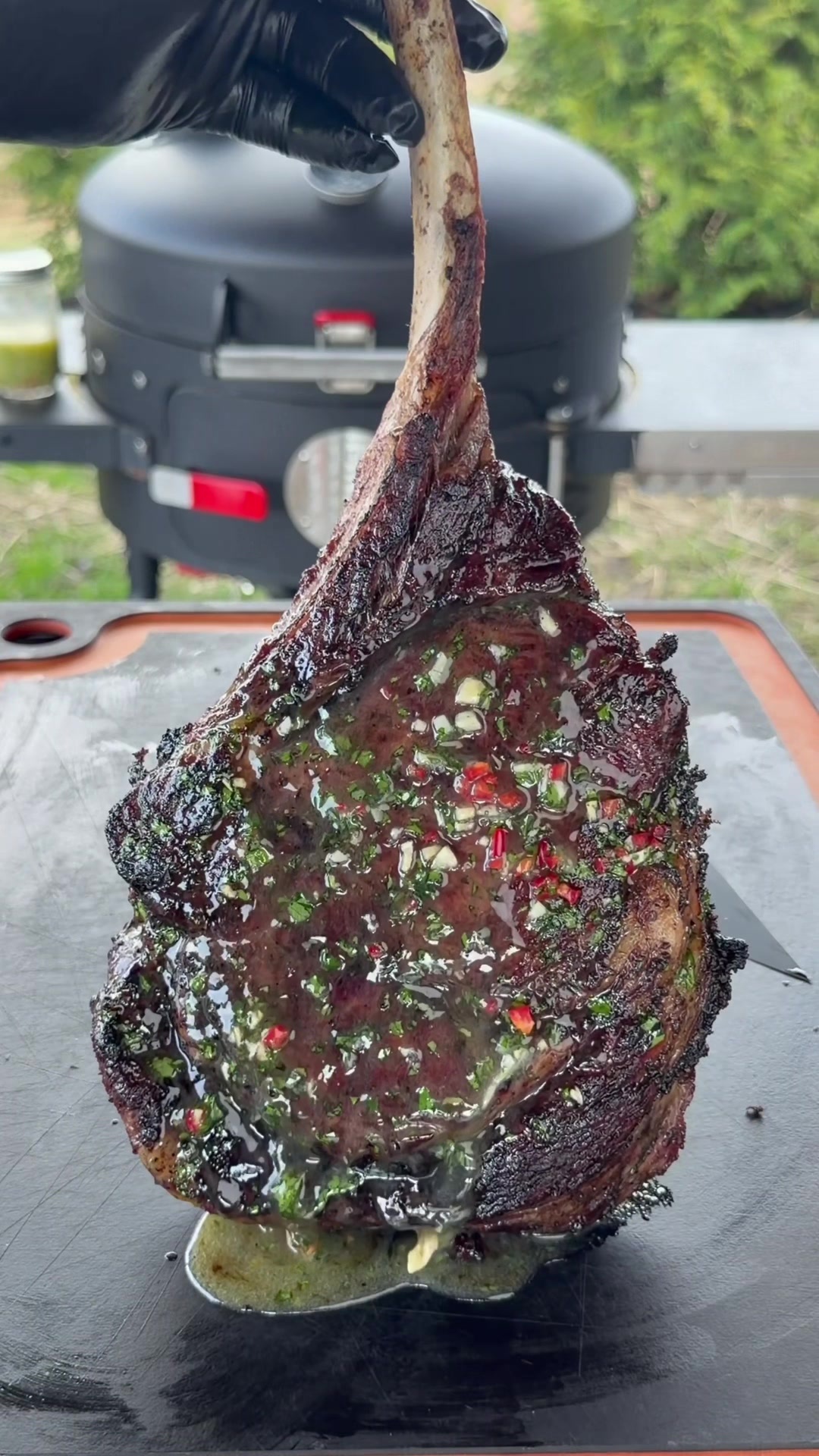 Caveman style steaks