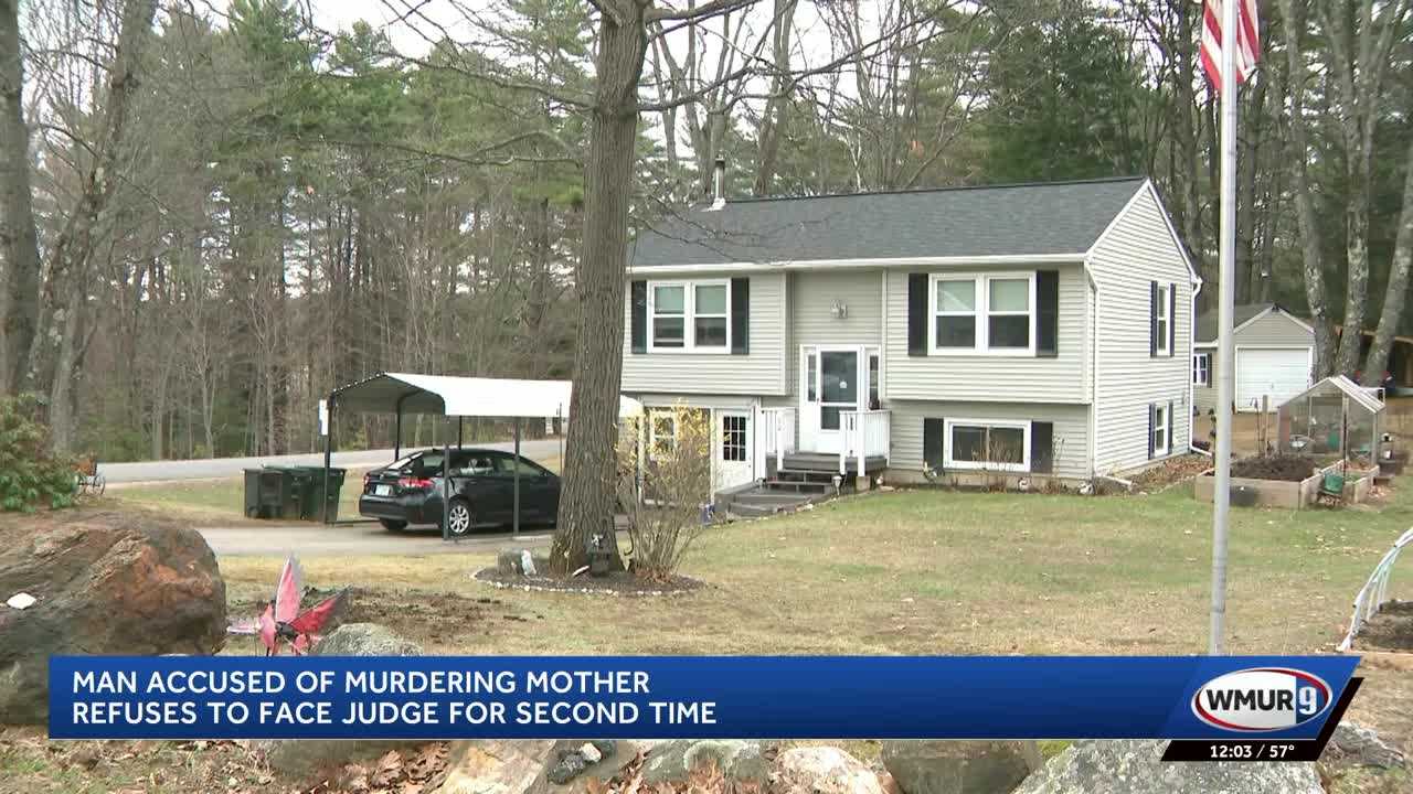 Man accused of killing mother refuses to face judge for second time