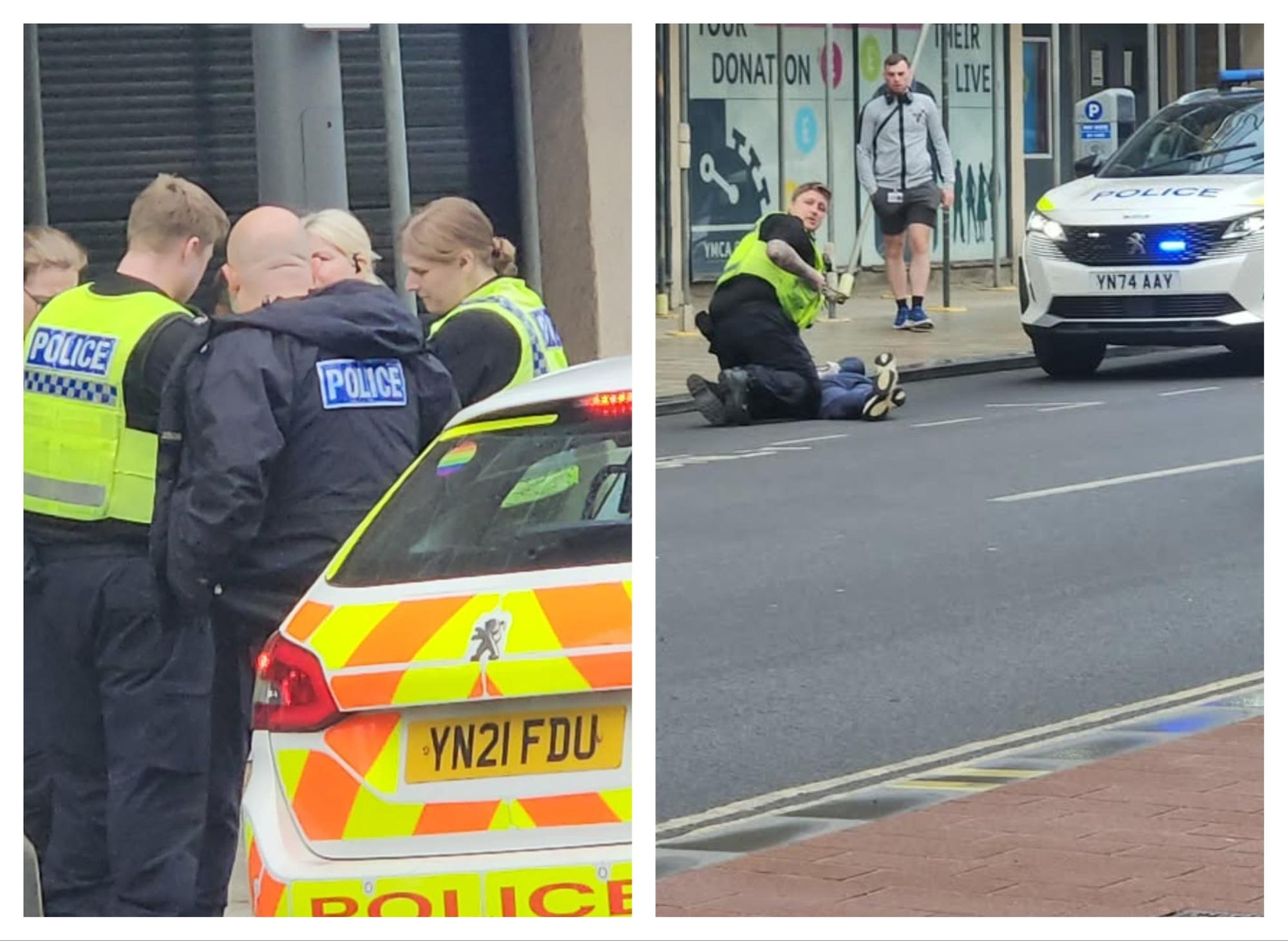 Police and ambulances called to Doncaster city centre street emergency