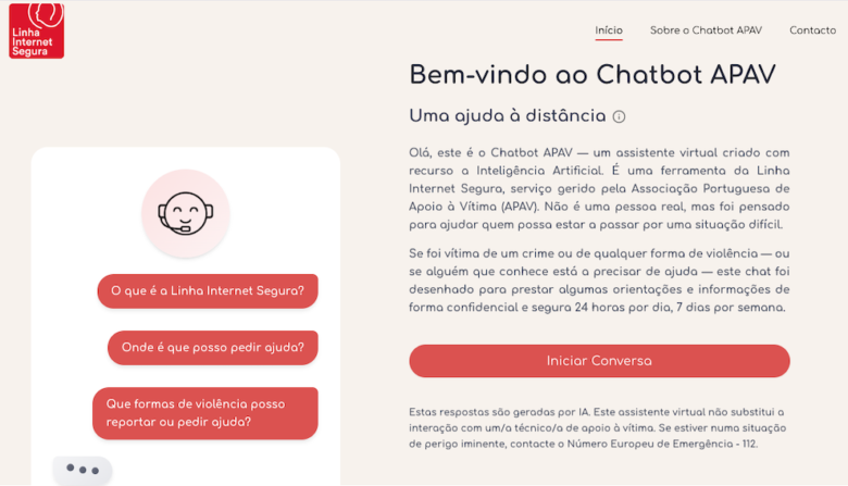 APAV adopta chatbot de IA criado pela Microsoft