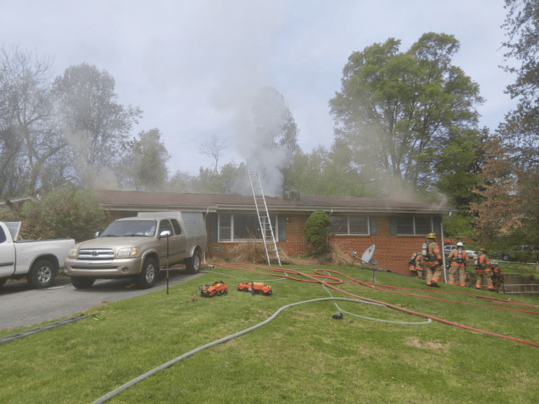 1 adult, 2 dogs displaced in Montgomery County house fire