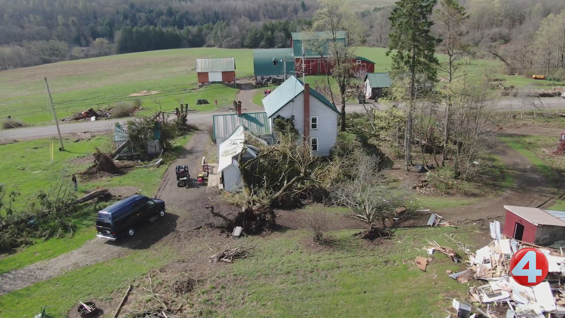 NWS confirms tornado touchdown, Machias home spared from storm