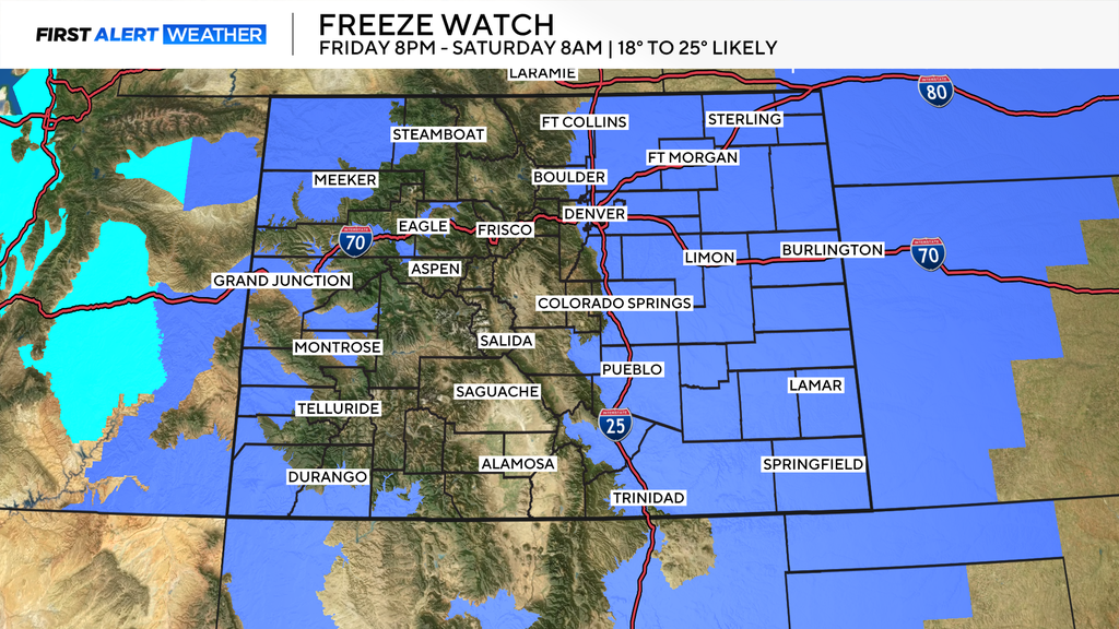 High fire danger with warm and windy conditions before cold and snow ...