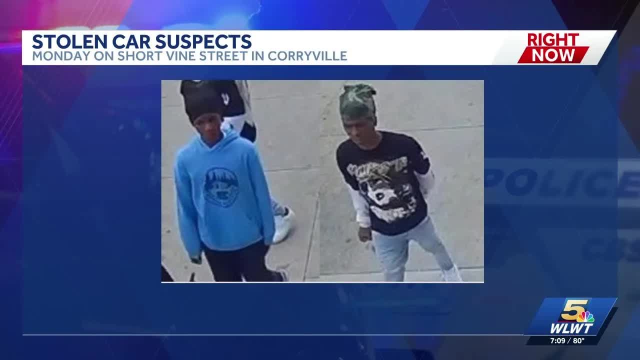 Cincinnati police searching for suspects accused of stealing car on ...
