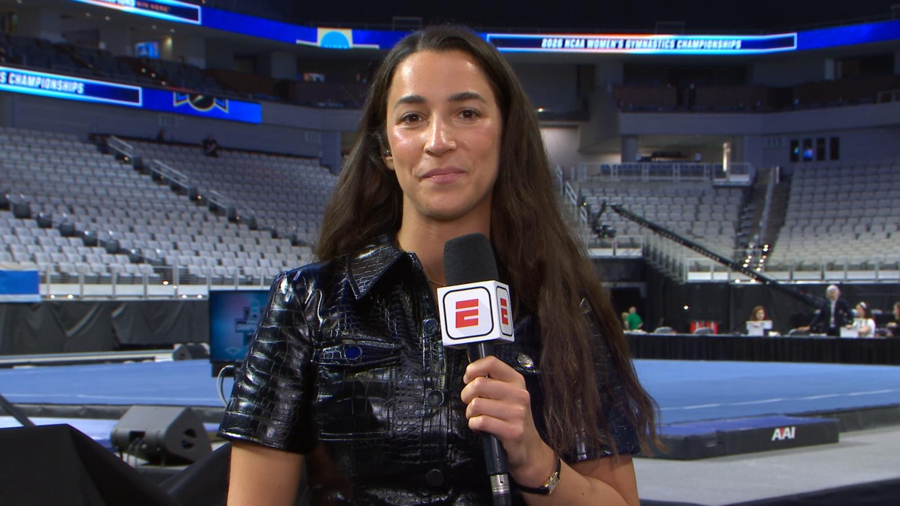 Aly Raisman talks NCAA gymnastics championship