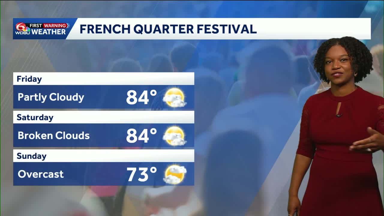 Warm weather continues until a weekend cold front in your New Orleans ...