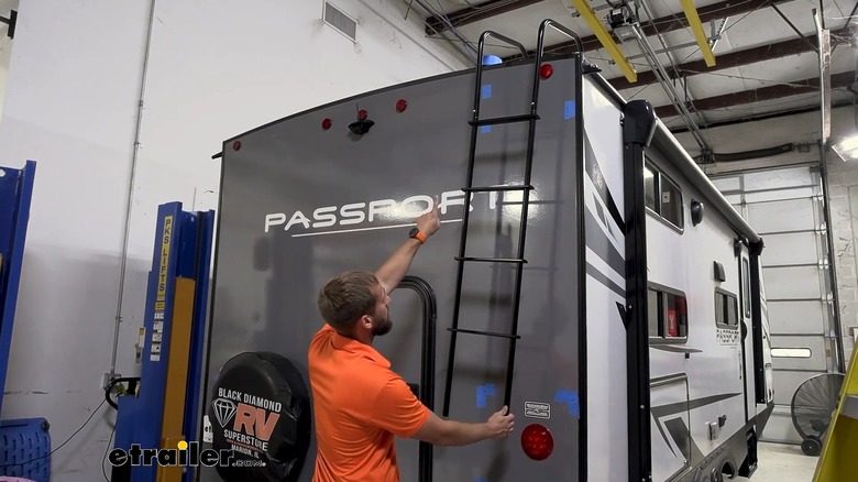 Why Do RVs Have Ladders To The Roof? Here's What They're For