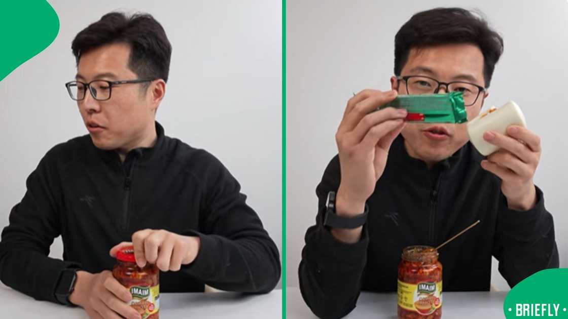 Chinese content creator reviewed atchaar with pap, compared it to ...