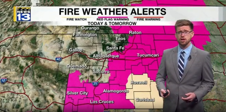 Strong winds, fire danger before colder air arrives in New Mexico