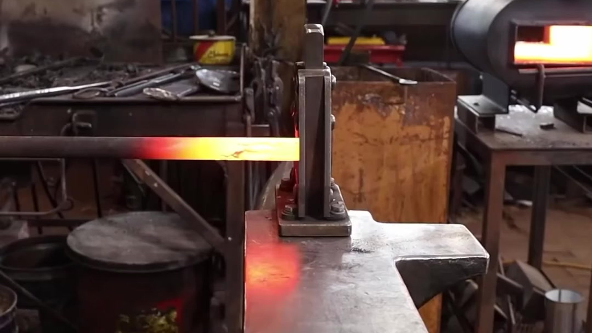 Hand-forged modern candle holder design