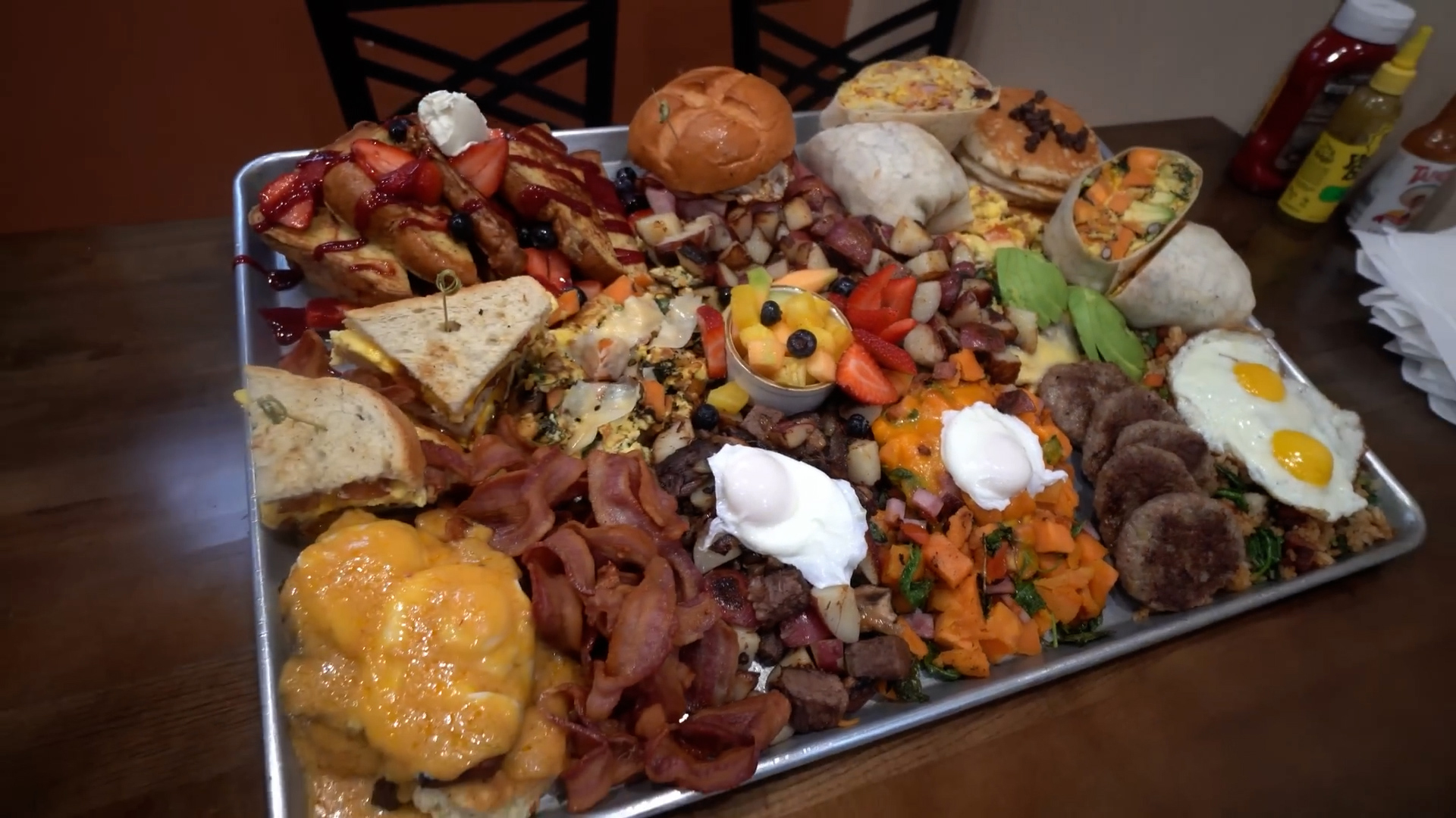 Man attempts the biggest breakfast in America food challenge