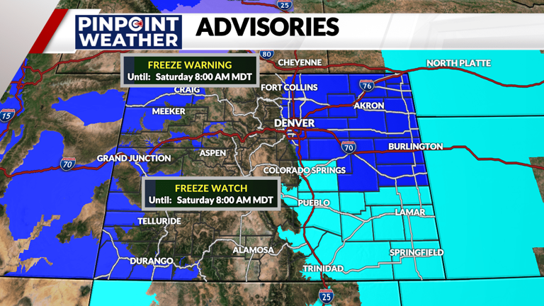 Denver weather: Pinpoint Weather Alert Day Friday as snow, cold ...