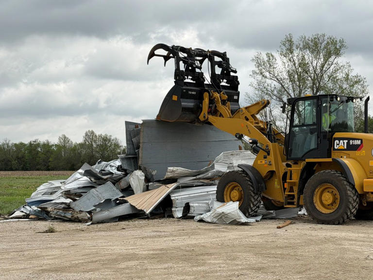 Photos: Southeast KDOT assists with Hillsdale tornado cleanup
