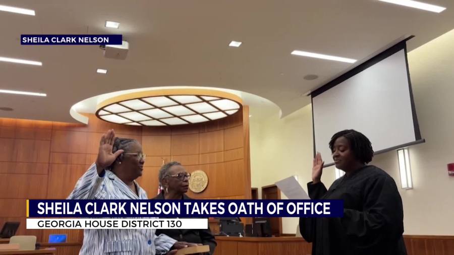 Sheila Clark Nelson sworn in for GA House District 130 seat