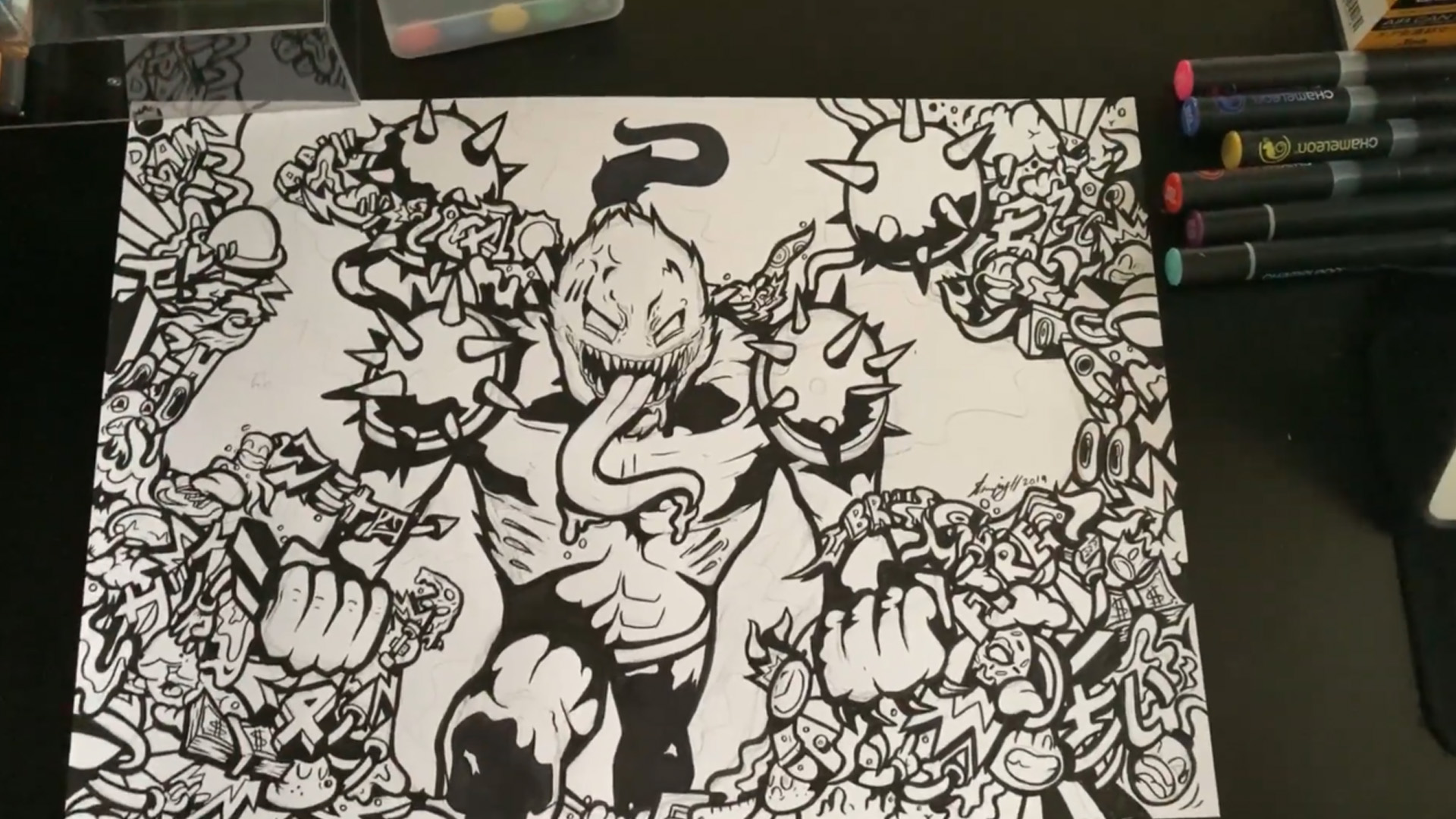 Completing a 24-hour drawing challenge