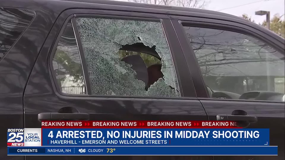 Four arrested after shooting in Haverhill prompts large police ...